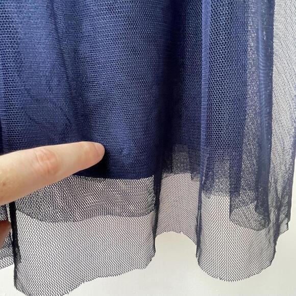 Vera Wang Maids Strapless Gown long in Blue size 2 - Picture 3 of 9